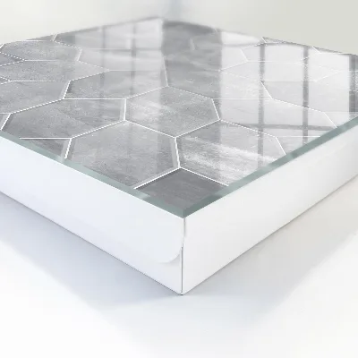 Cassetta portachiavi da parete Geometria grigia
