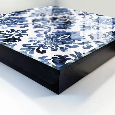 Cassetta portachiavi da parete Ornamenti blu