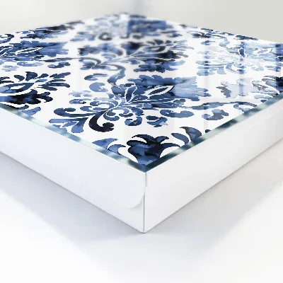 Cassetta portachiavi da parete Ornamenti blu