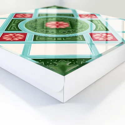 Cassetta portachiavi da parete Geometria floreale
