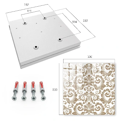 Armadietto portachiavi Ornamento floreale