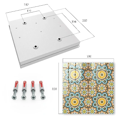 Scatola porta chiavi Mosaico geometrico