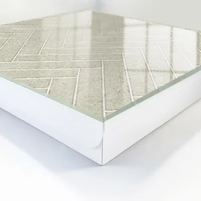 Scatola porta chiavi Spina di pesce beige
