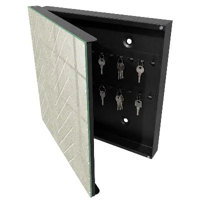 Scatola porta chiavi Spina di pesce beige