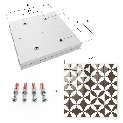 Scatola porta chiavi Composizione geometrica