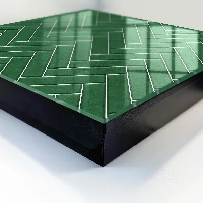 Scatola porta chiavi Spina di pesce verde