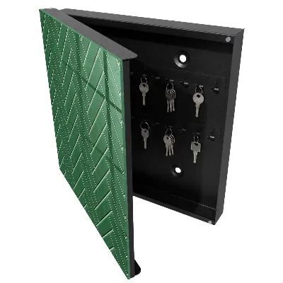 Scatola porta chiavi Spina di pesce verde
