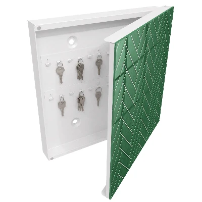 Scatola porta chiavi Spina di pesce verde