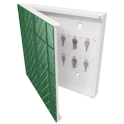 Scatola porta chiavi Spina di pesce verde