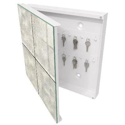 Cassetta portachiavi da parete Piastrelle beige
