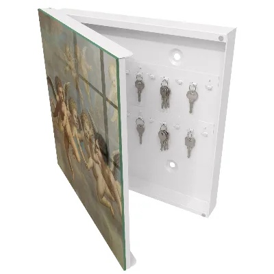 Scatola porta chiavi Angeli volanti Putti Pittura barocca