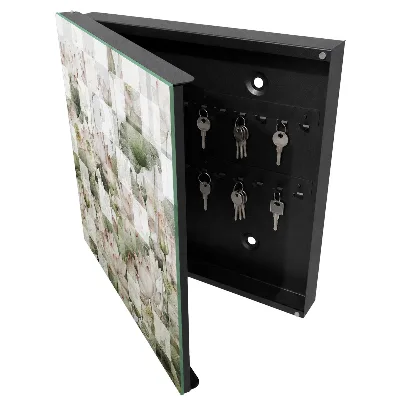 Scatola porta chiavi Gigli geometrici