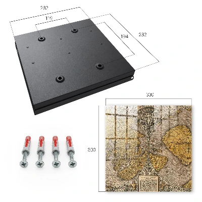 Scatola porta chiavi Antica mappa