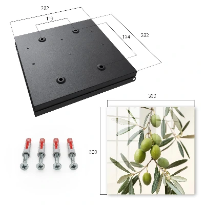 Cassetta portachiavi da parete Un ramo con olive