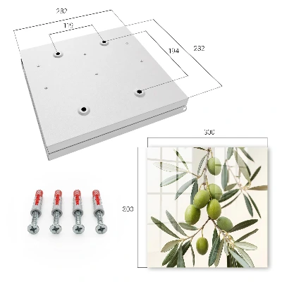 Cassetta portachiavi da parete Un ramo con olive