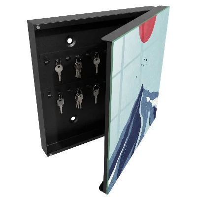 Scatola porta chiavi Montagne Blu