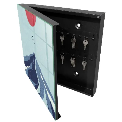 Scatola porta chiavi Montagne Blu