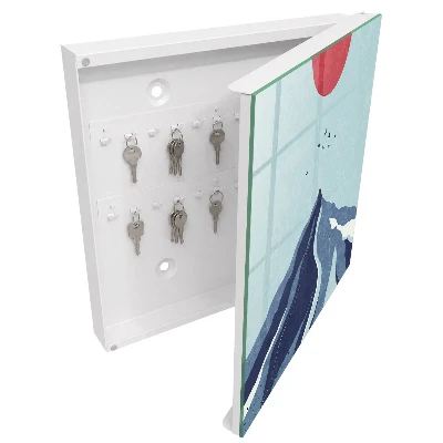 Scatola porta chiavi Montagne Blu