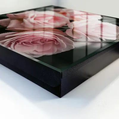 Scatola porta chiavi Rose rosa