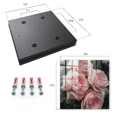 Scatola porta chiavi Rose rosa