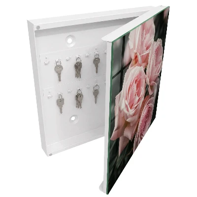 Scatola porta chiavi Rose rosa