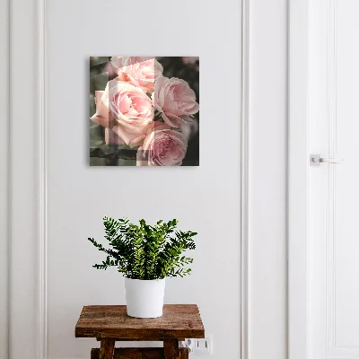 Scatola porta chiavi Rose rosa