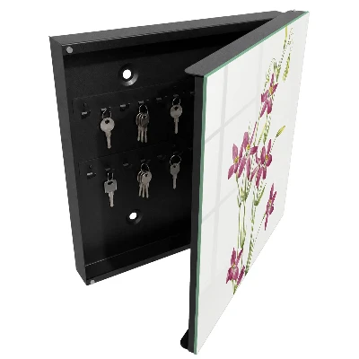 Scatola porta chiavi Fiori rosa