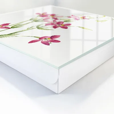 Scatola porta chiavi Fiori rosa