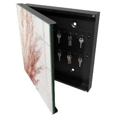 Scatola porta chiavi Erba boho dai colori pastello