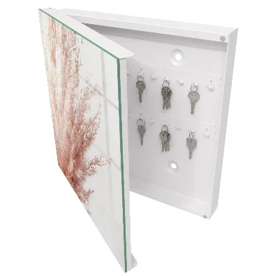 Scatola porta chiavi Erba boho dai colori pastello