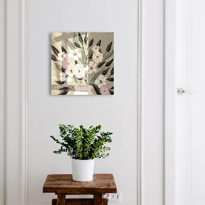 Armadietto portachiavi Composizione floreale