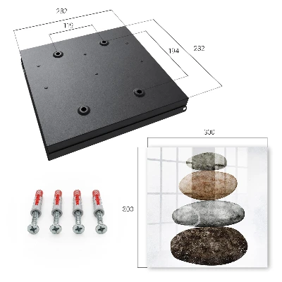 Scatola porta chiavi Set di pietre