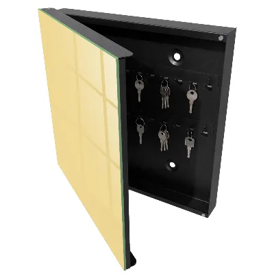 Scatola porta chiavi Giallo crema