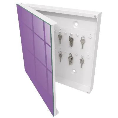 Cassetta portachiavi da parete Viola