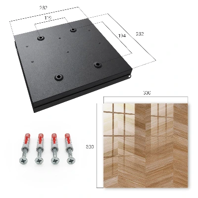 Scatola porta chiavi Spina di pesce in legno