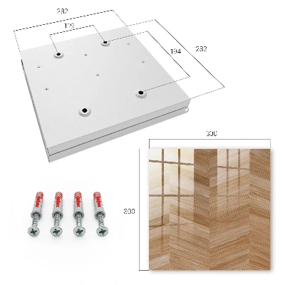 Scatola porta chiavi Spina di pesce in legno