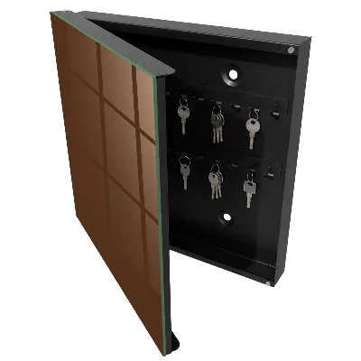 Scatola porta chiavi Marrone castano