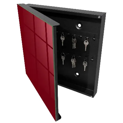 Scatola porta chiavi Borgogna vivido