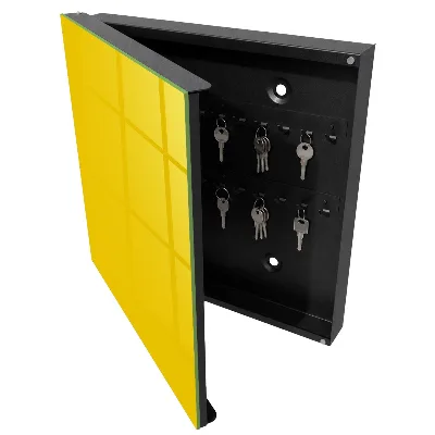 Cassetta portachiavi da parete Giallo intenso