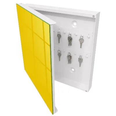 Cassetta portachiavi da parete Giallo intenso