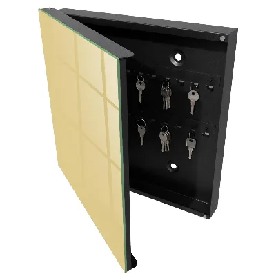 Armadietto portachiavi Beige-giallo
