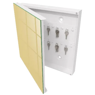 Armadietto portachiavi Beige-giallo