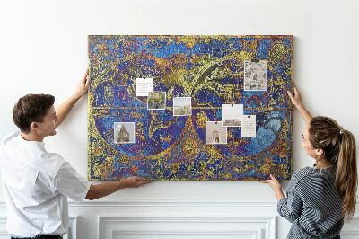Lavagna sughero Mappa atlas