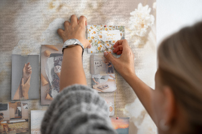 Lavagna sughero Piccoli fiori bianchi