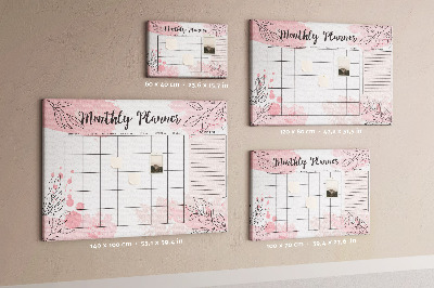 Lavagna sughero Planner rosa