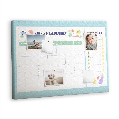 Lavagna sughero Planner pasto