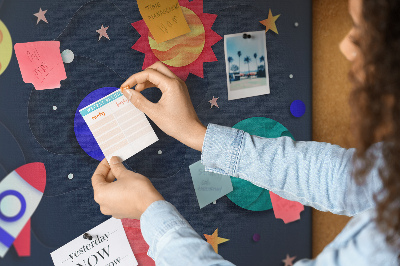 Lavagna sughero Cosmos per bambini