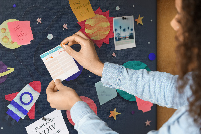 Lavagna sughero Cosmos per bambini