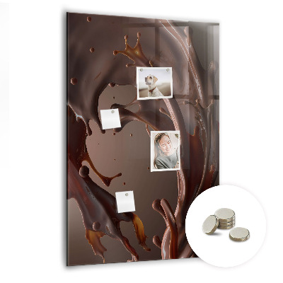 Lavagna magnetica da cucina Latte al cioccolato