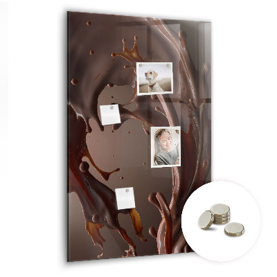 Lavagna magnetica da cucina Latte al cioccolato